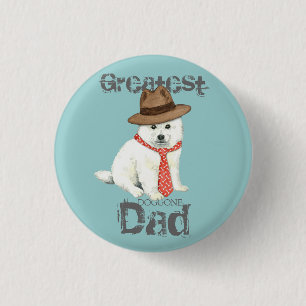 Badge Rond 2,50 Cm Eskie papa