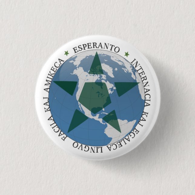 Badge Rond 2,50 Cm Espéranto (Devant)