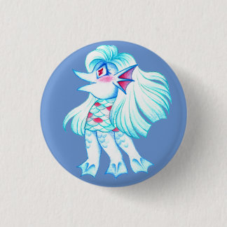 Badge Rond 2,50 Cm Esprit Amabie Yokai