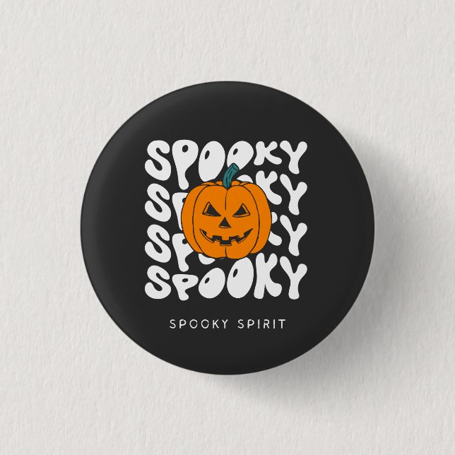 Badge Rond 2,50 Cm Esprit éffrayant (Devant)