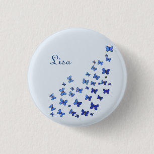 Badge Rond 2,50 Cm Essaim papillon