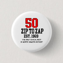 Est. Bouton du 50e anniversaire de Zip to Zap 1969