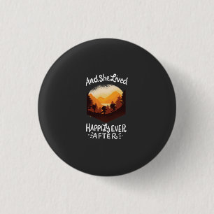 Badge Rond 2,50 Cm Et elle vécut heureuse pour toujours