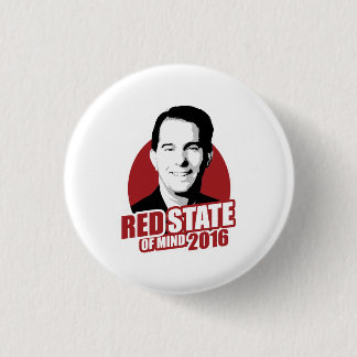 Badge Rond 2,50 Cm État d'esprit rouge 2016 de marcheur de Scott