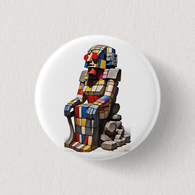 Badge Rond 2,50 Cm Été froid (Devant)