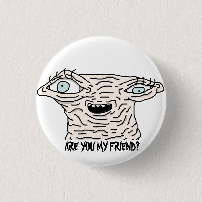Badge Rond 2,50 Cm ÊTES-VOUS MON AMI ? Bouton (Devant)