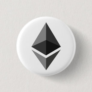 Badge Rond 2,50 Cm Ethereum (ETH) CryptoCurrency Blockchain