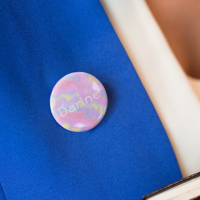 Badge Rond 2,50 Cm Étincelles colorées Rainbow Girly (Créateur téléchargé)