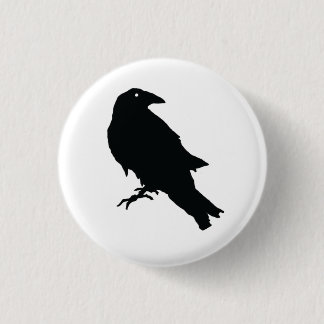 Badge Rond 2,50 Cm Étiquette mystique du corbeau : Embrassez l'élégan