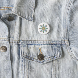 Badge Rond 2,50 Cm Étoile de broderie marocaine