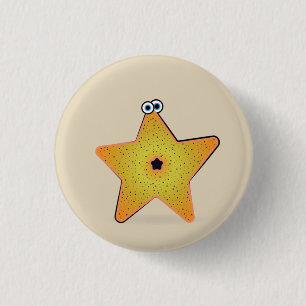 Badge Rond 2,50 Cm Étoile de mer de dessin animé