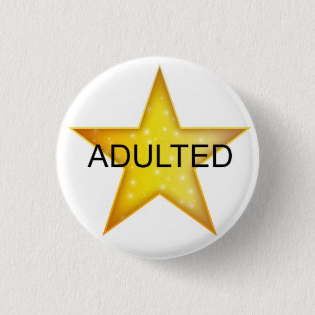 Badge Rond 2,50 Cm Étoile Dieu adulte - Adulte (Devant)