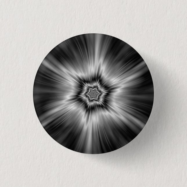 Badge Rond 2,50 Cm Étoile noire et blanche (Devant)