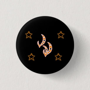 Badge Rond 2,50 Cm Étoiles de FIRE GODRUNE