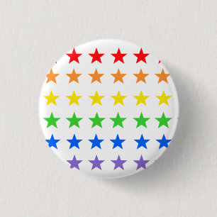 Badge Rond 2,50 Cm étoiles Rainbow
