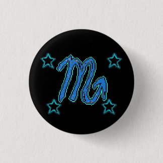 Badge Rond 2,50 Cm Étoiles SCORPIO