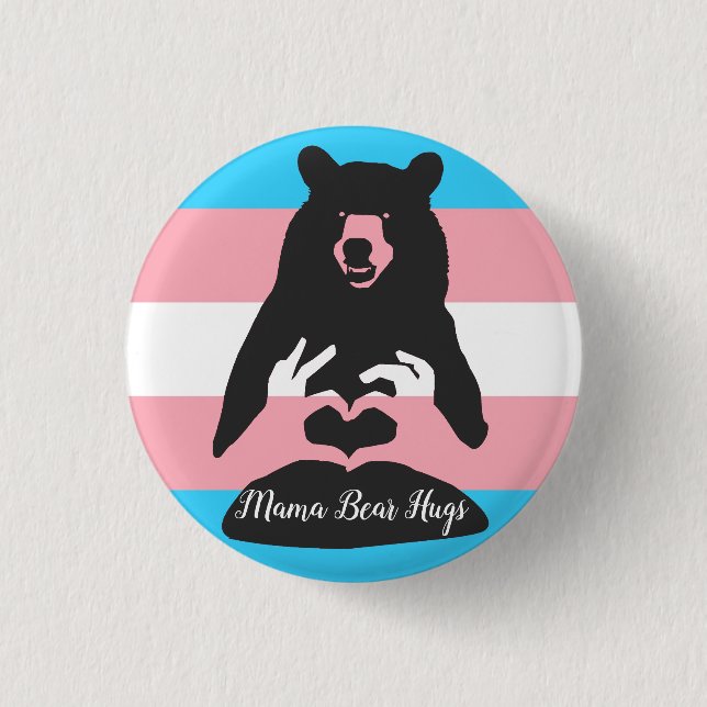 Badge Rond 2,50 Cm Étreintes de maman ours (Devant)