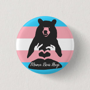 Badge Rond 2,50 Cm Étreintes de maman ours