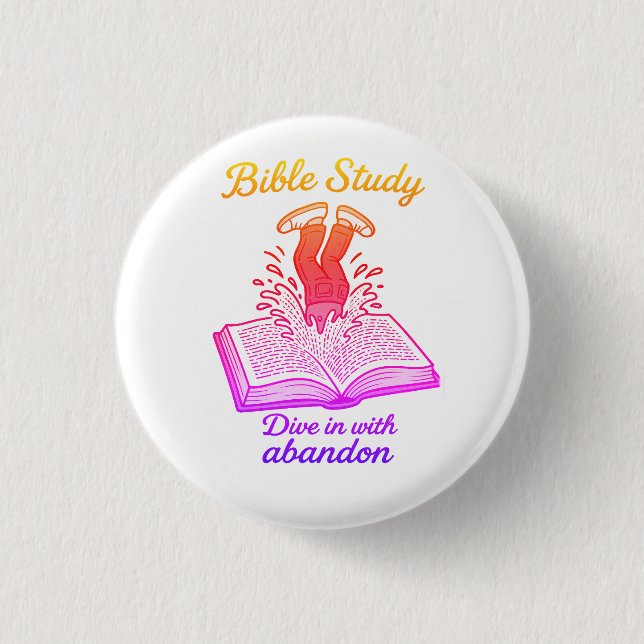 Badge Rond 2,50 Cm Étude biblique (Devant)
