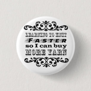 Badge Rond 2,50 Cm Étude pour tricoter plus rapidement