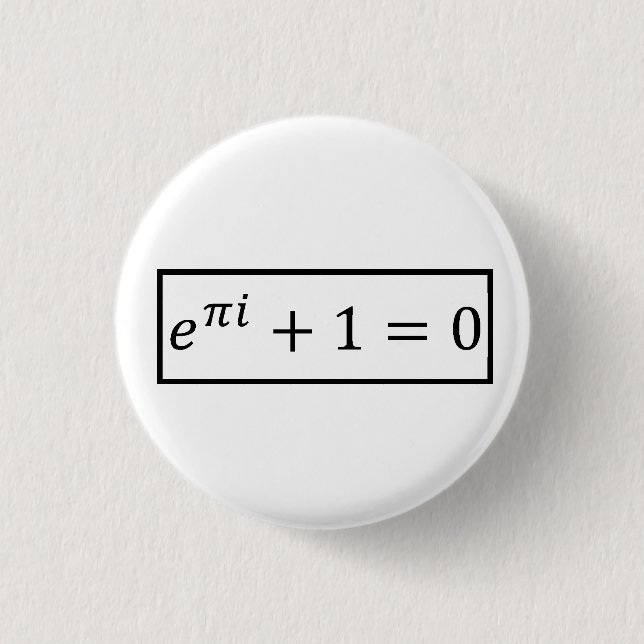 Badge Rond 2,50 Cm Euler Formule (Devant)