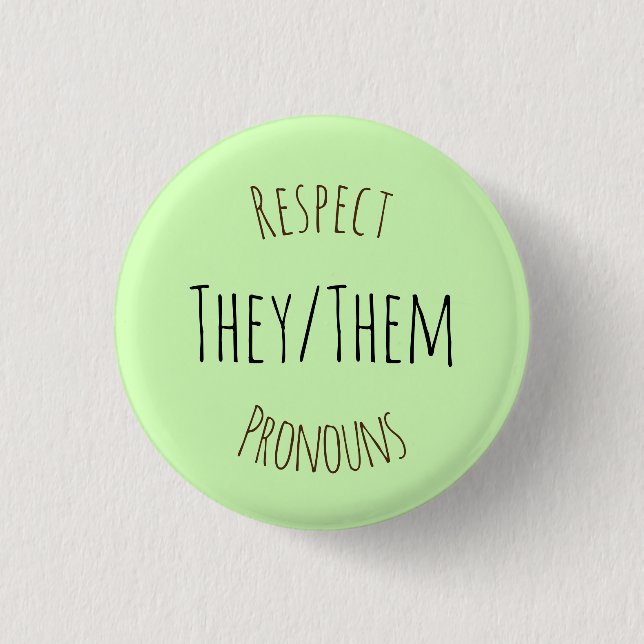 Badge Rond 2,50 Cm Eux/eux pronoms de respect (Devant)