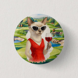 Badge Rond 2,50 Cm Événement de dégustation de vin pour les amateurs