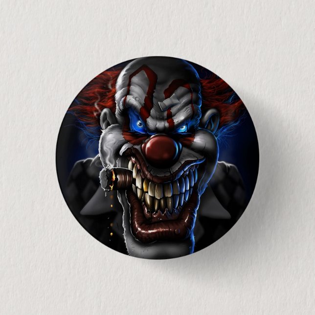 BADGE ROND 2,50 CM EVIL CLOWN (Devant)