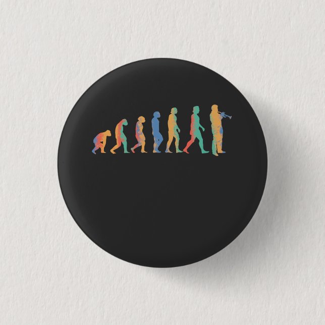 Badge Rond 2,50 Cm Évolution de la trompette (Devant)