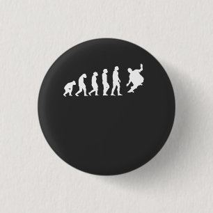 Badge Rond 2,50 Cm Évolution de skateboardeur skater
