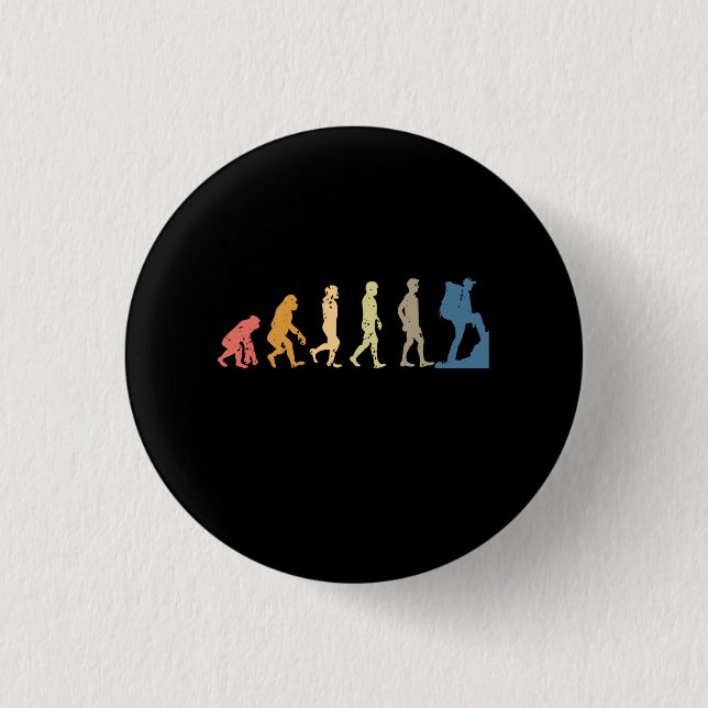 Badge Rond 2,50 Cm Évolution randonnée (Devant)