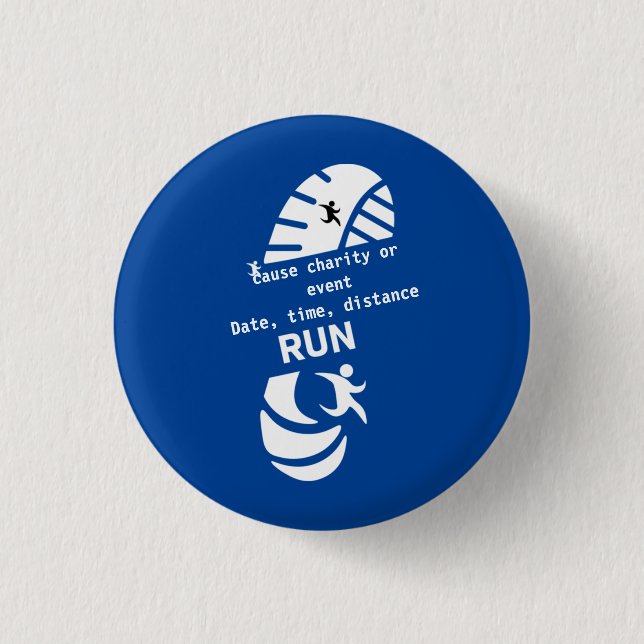 Badge Rond 2,50 Cm Exécuter Pour Une Bonne Cause Charité Ou Promotion (Devant)