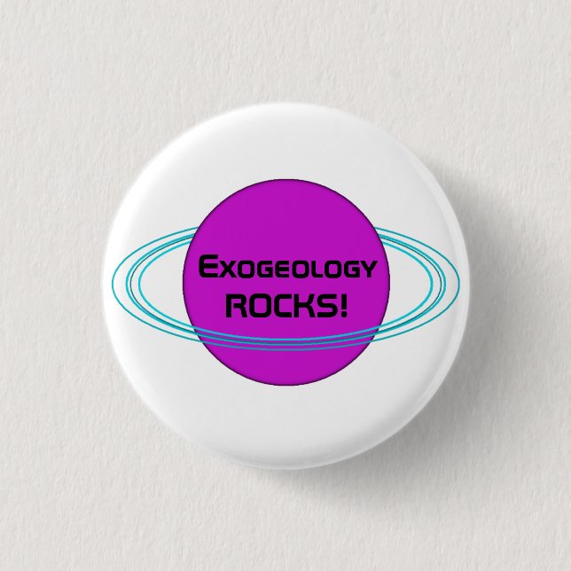 Badge Rond 2,50 Cm ExogeologyROCKS ! (Devant)