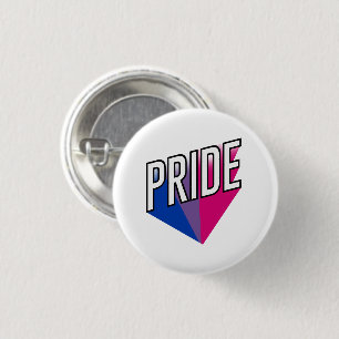 Badge Rond 2,50 Cm Explosion de fierté bisexuelle