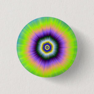 Badge Rond 2,50 Cm Explosion du bouton Pinback en Jaune et Violet