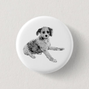 Badge Rond 2,50 Cm Expression aimable, artisanat subtil