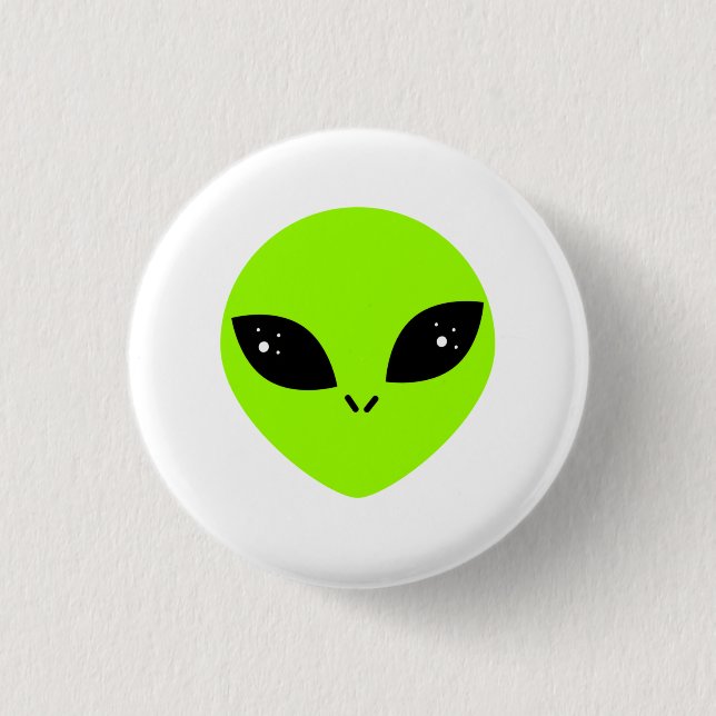 Badge Rond 2,50 Cm Extraterrestre  (Devant)