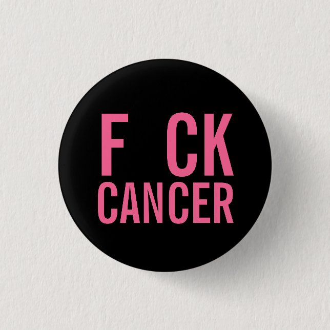 BADGE ROND 2,50 CM F CANCER DU CK (Devant)