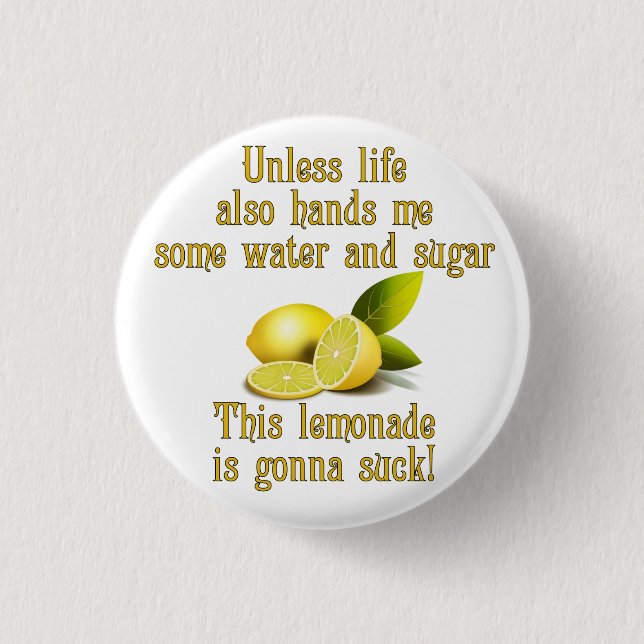 Badge Rond 2,50 Cm Fabrication de la limonade (Devant)