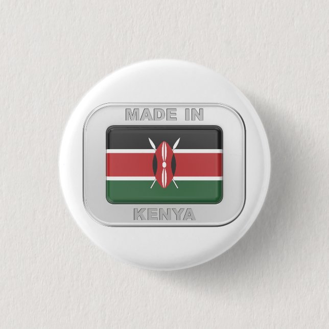 Badge Rond 2,50 Cm Fabriqué au Kenya (Devant)