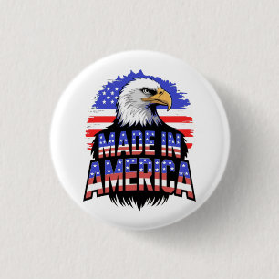Badge Rond 2,50 Cm Fabriqué aux États-Unis