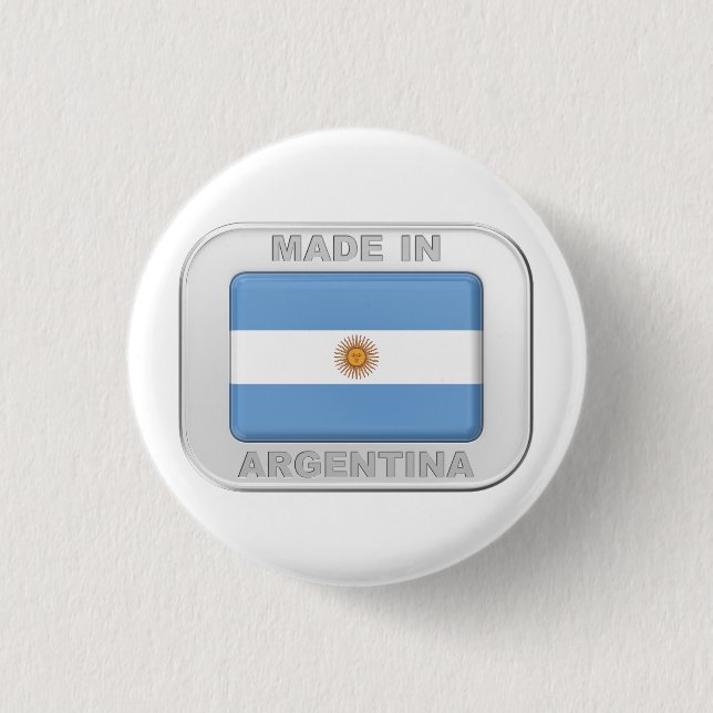 Badge Rond 2,50 Cm Fabriqué en Argentine (Devant)