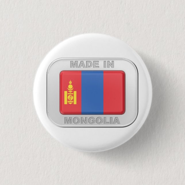 Badge Rond 2,50 Cm Fabriqué en Mongolie (Devant)