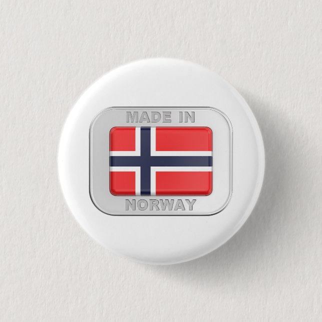 Badge Rond 2,50 Cm Fabriqué en Norvège (Devant)