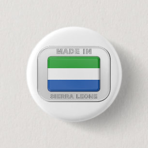 Badge Rond 2,50 Cm Fabriqué en Sierra Leone