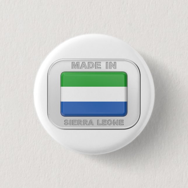 Badge Rond 2,50 Cm Fabriqué en Sierra Leone (Devant)