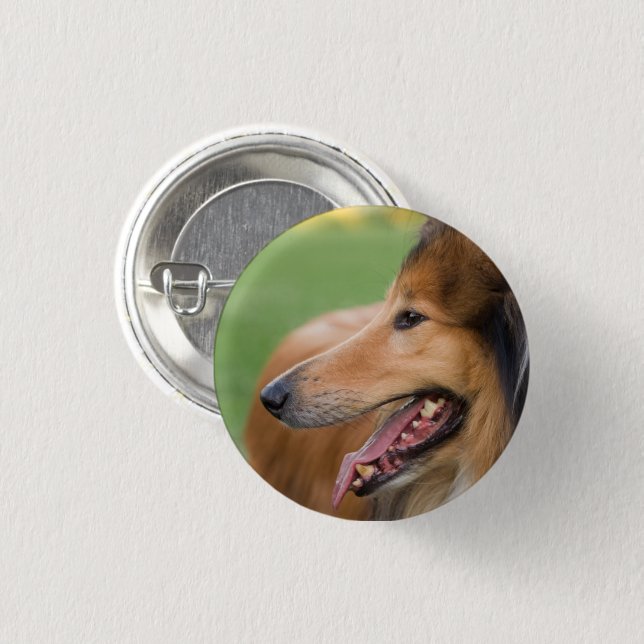 Badge Rond 2,50 Cm Face de collier rugueuse (Devant & derrière)