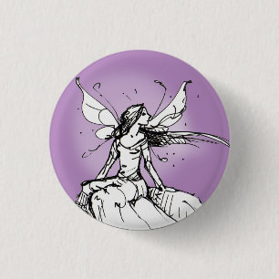 Badge Rond 2,50 Cm Fae pourpre