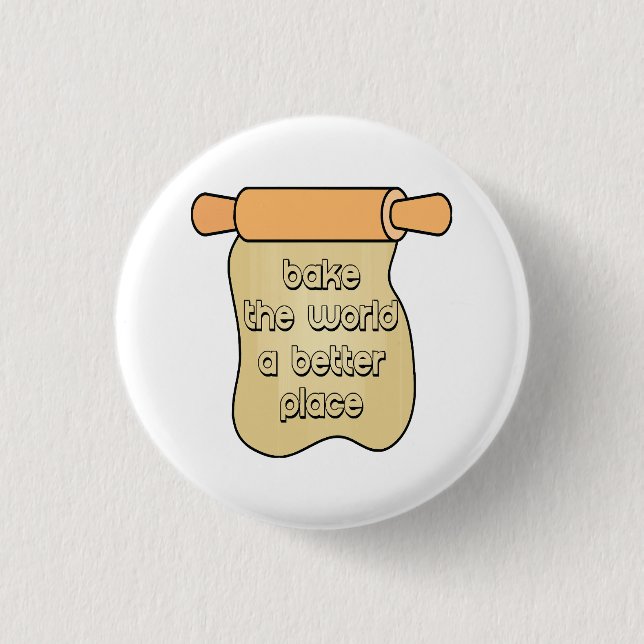 Badge Rond 2,50 Cm Faire du monde un meilleur endroit (Devant)