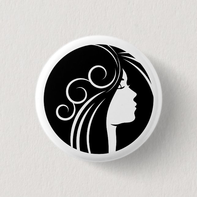 Badge Rond 2,50 Cm Fairy Tale Heroines Girl Pin (Devant)